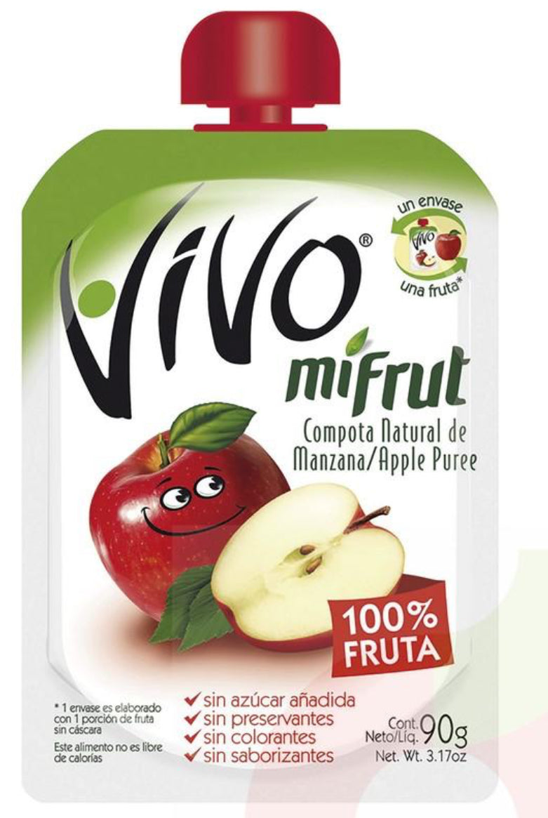 Compota de fruta minifrut Vivo sin azúcar