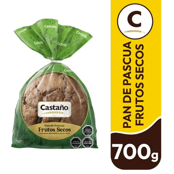 Castaño
Pan de Pascua Frutos Secos, 700 g