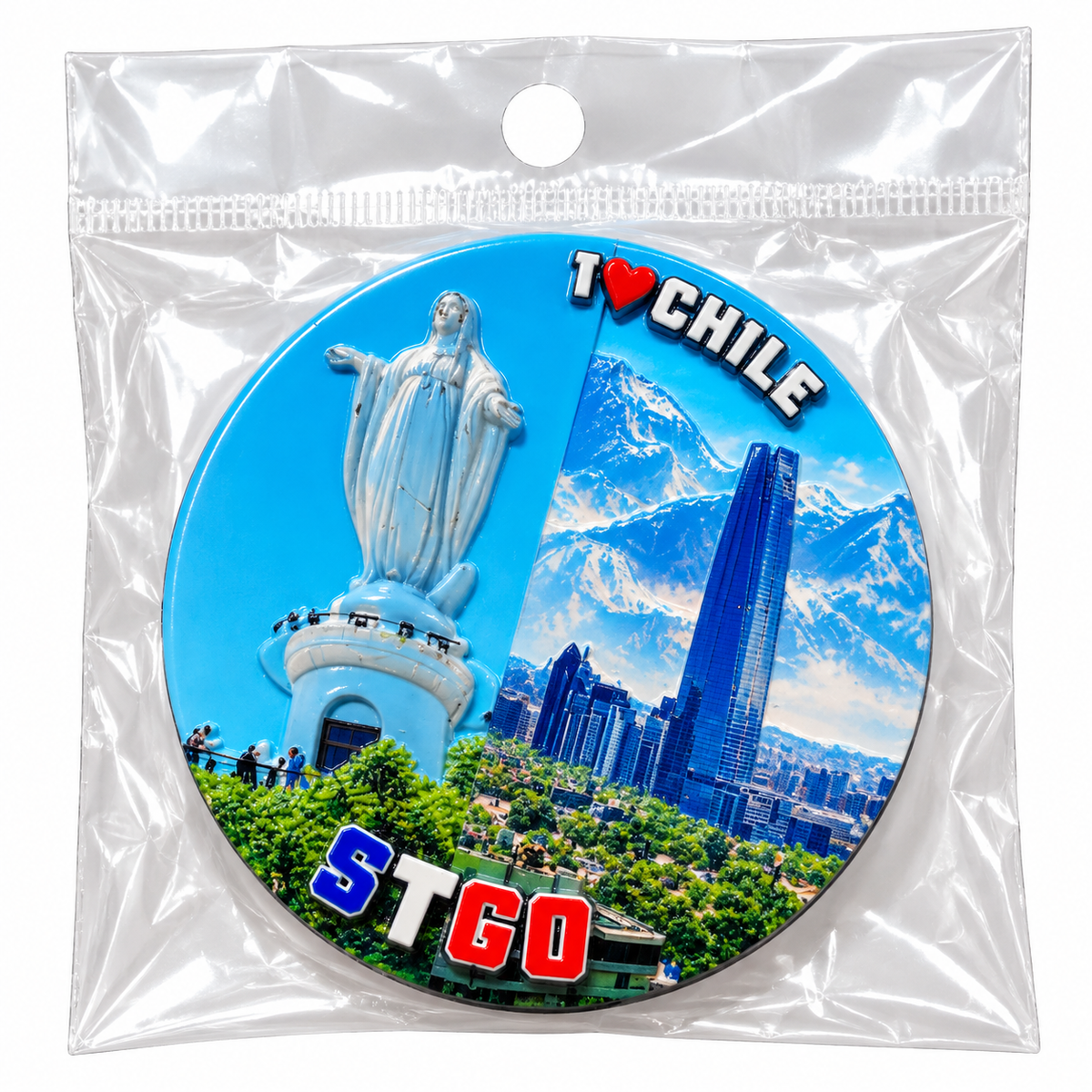 Imán de Chile 🇨🇱– Souvenir magnético 🧲 Santiago