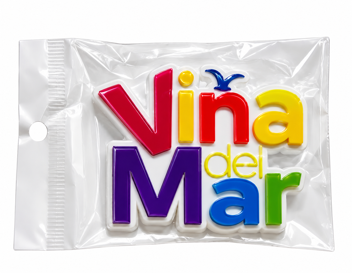 Imán de Chile 🇨🇱– Souvenir magnético Viña del Mar 🌊