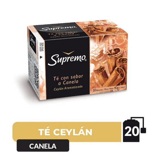 Te supremo con sabor a canela 20 bolsitas , 40 gr