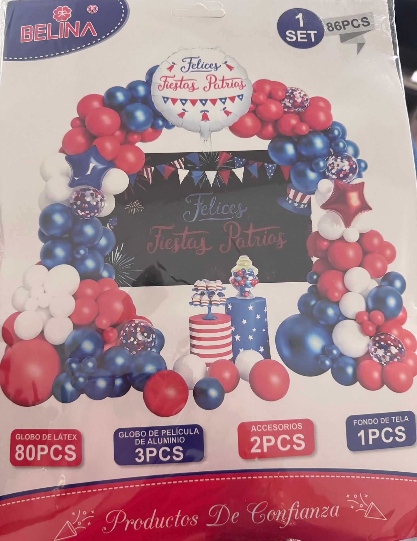 Set de decoracion fiestas patrias 86pcs