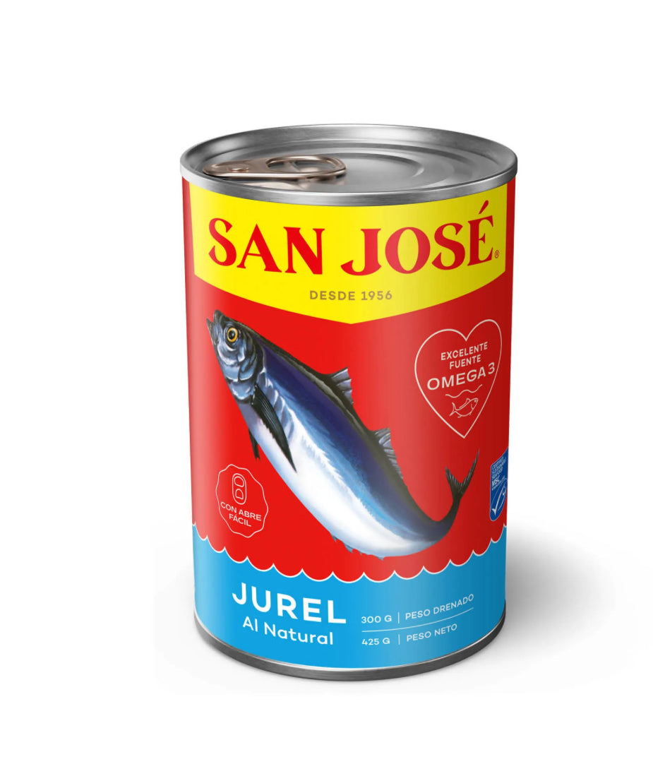 Jurel natural San José abre fácil, drenado 300 g - Neto 425 g UNIDAD