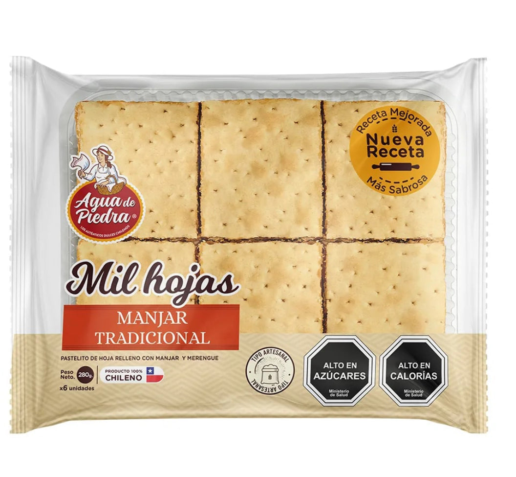 Mil hojas agua piedra 6 un, 280 grs
