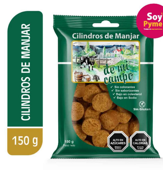 Cilindro de manjar de mi campo 150 grs sin gluten