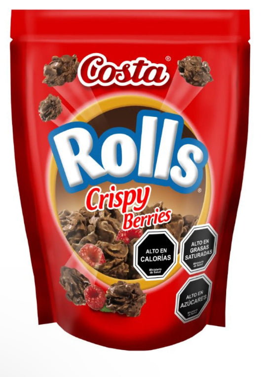 Chocolate Rolls Crispy berries, 120 gr