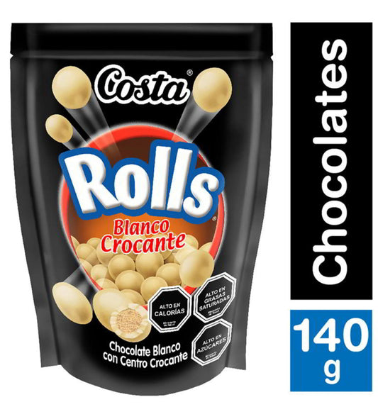 Chocolate Rolls Blanco, 140 g