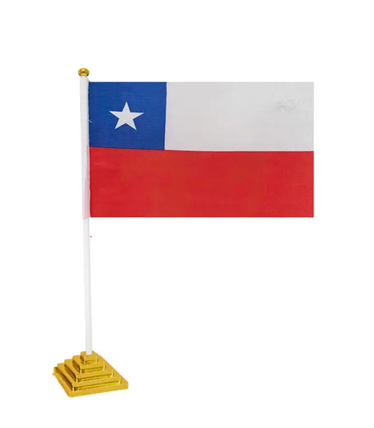 Bandera de escritorio Chile 🇨🇱 21x33cm