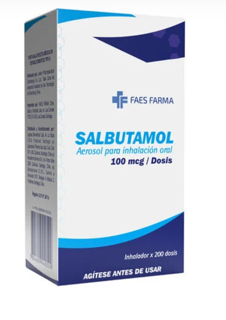 Salbutamol 100 mcg/Dosis x 200 Dosis