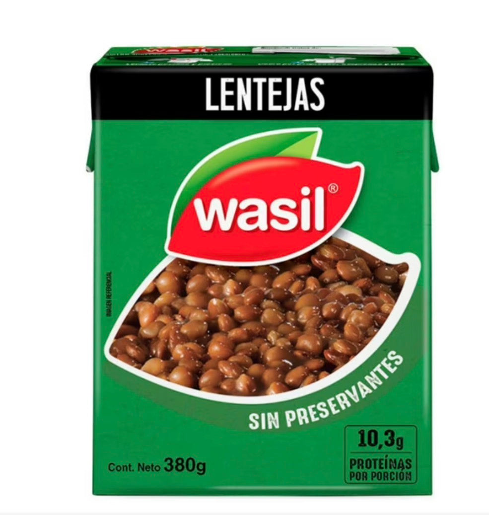Wasil
Lentejas con Chorizo Caja, 380 g