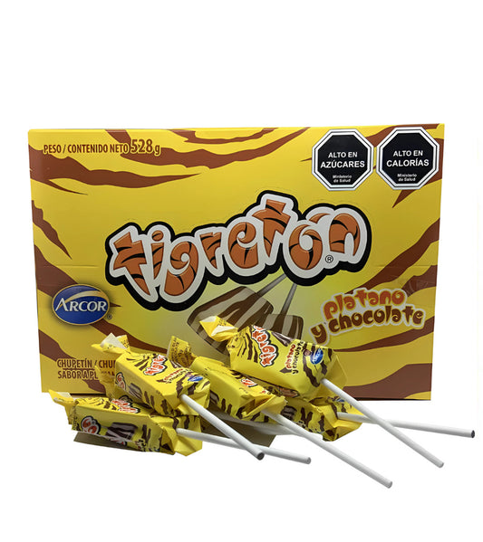 Caramelo blando sabor plátano leche Tigreton un 11 grs C/u