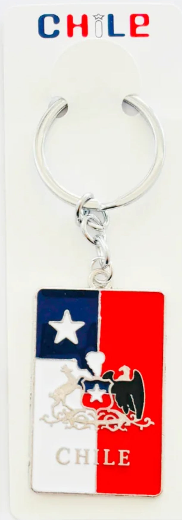 Llavero metálico Souvenir Chile