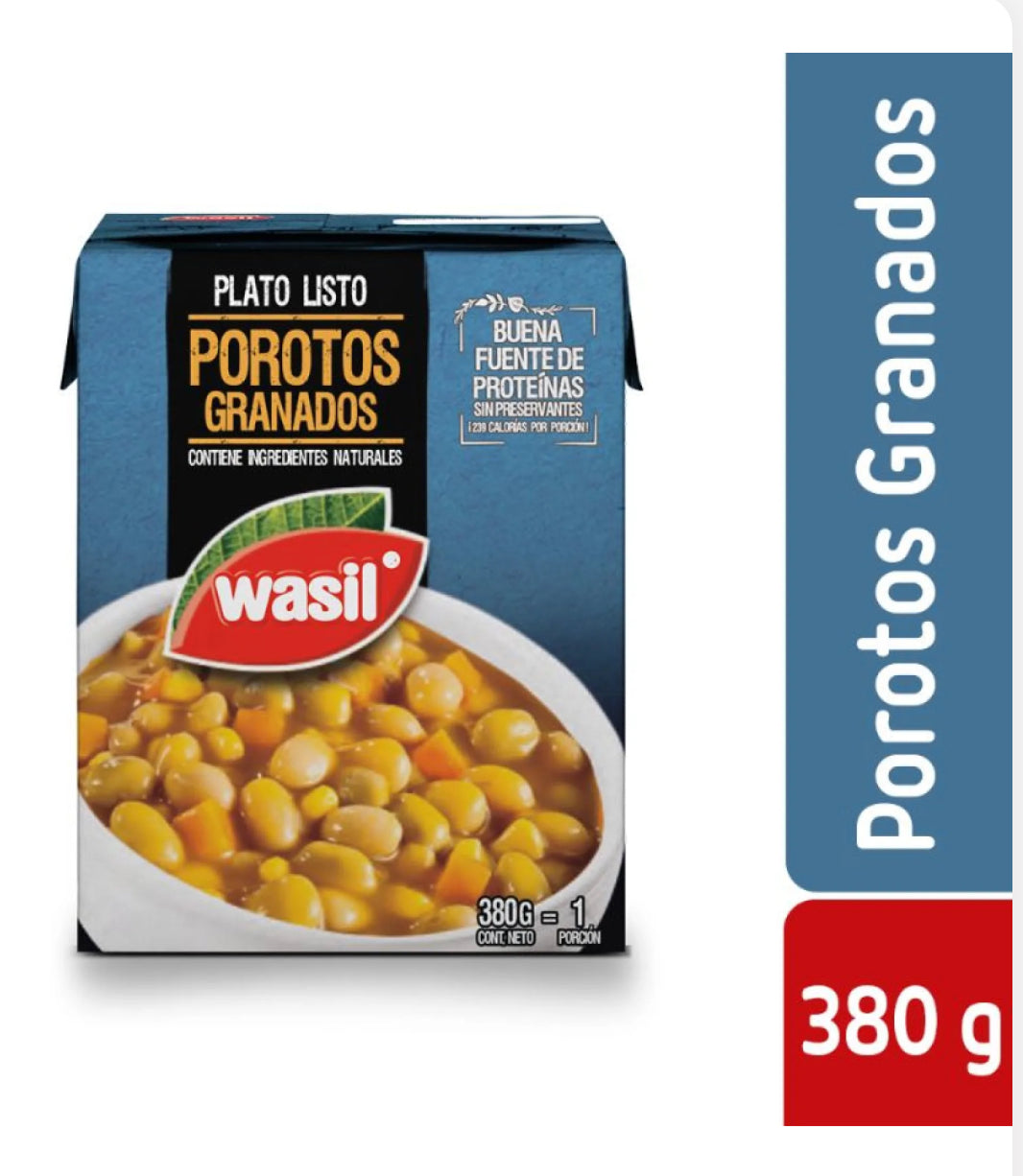 Porotos Granados Wasil Caja, 380 g