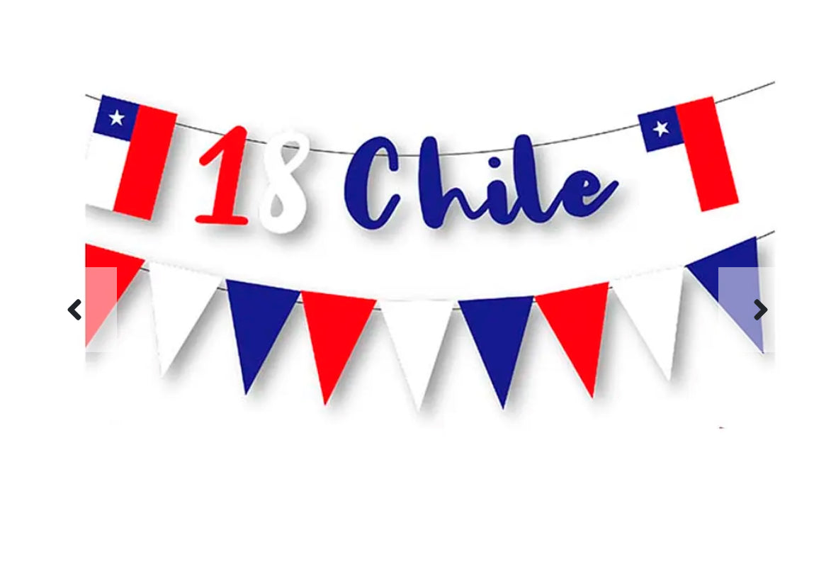 Guirnalda Fiestas Patrias chile 3m