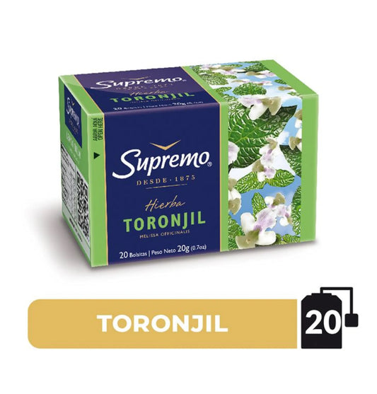Te supremo Hierba Toronjil Caja 20 bolsitas 20 g