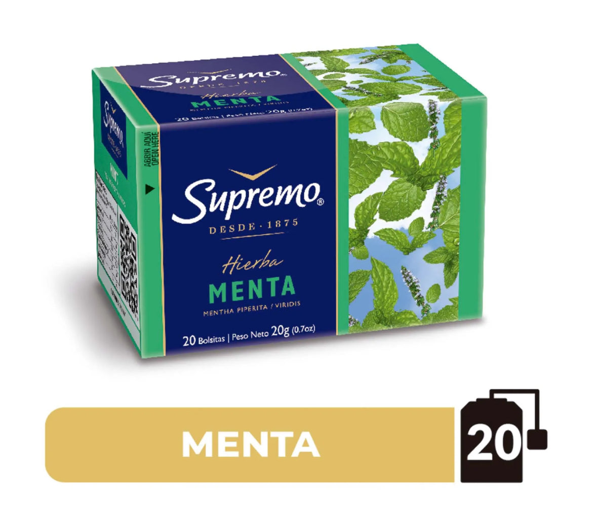 Te hierba menta 20 grs 20 bolsitas