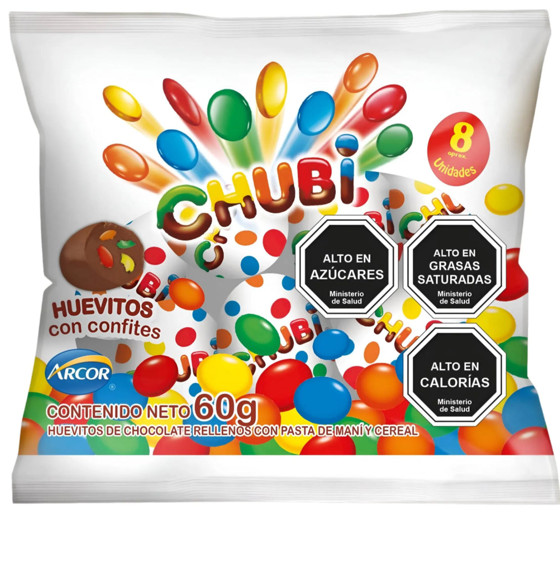 Huevitos De Chocolate Chubi, 60 g