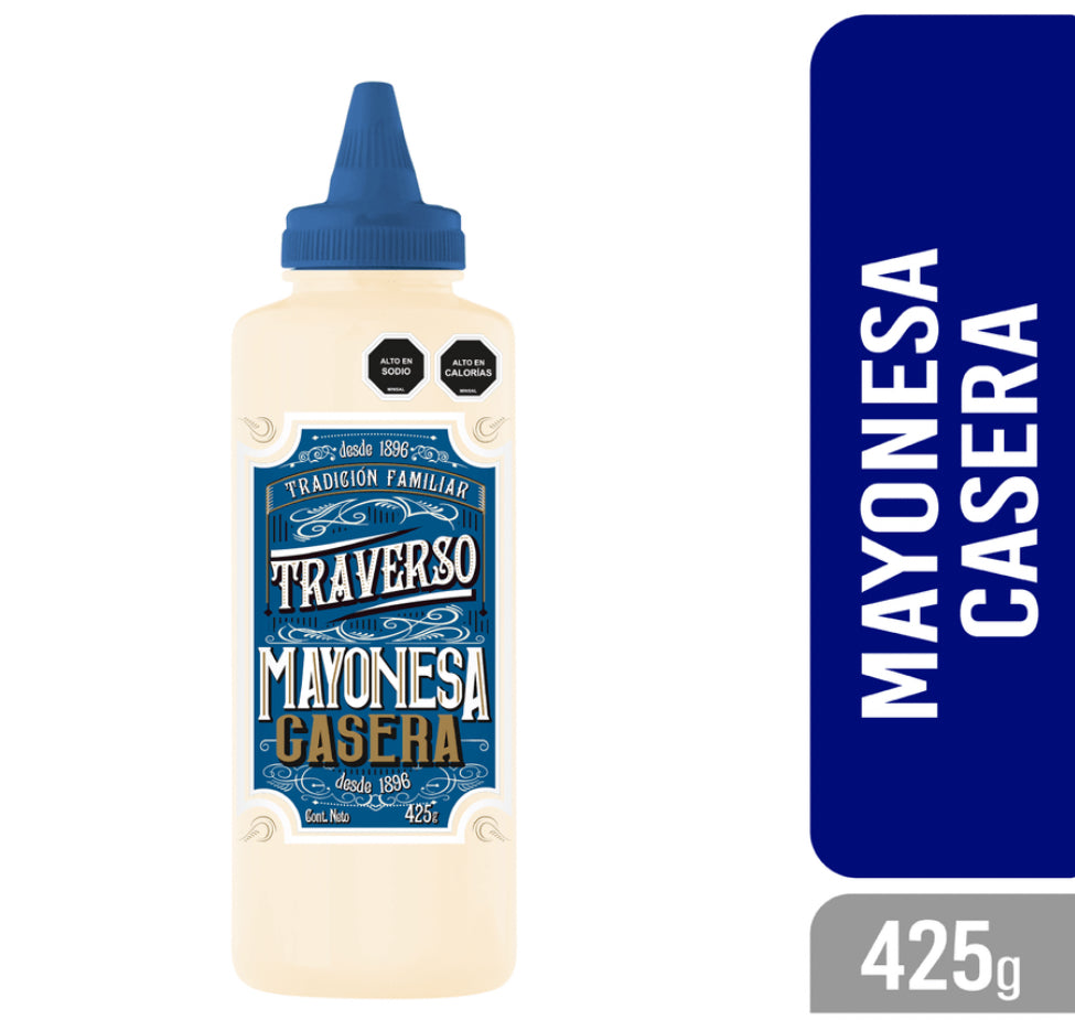 Mayonesa Casera Traverso Vintage 425 g