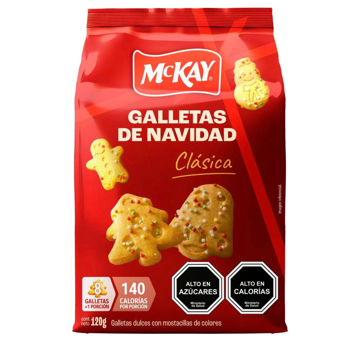 Mckay
Galletas de Navidad McKay Dulces con Mostacillas de Colores 120 g