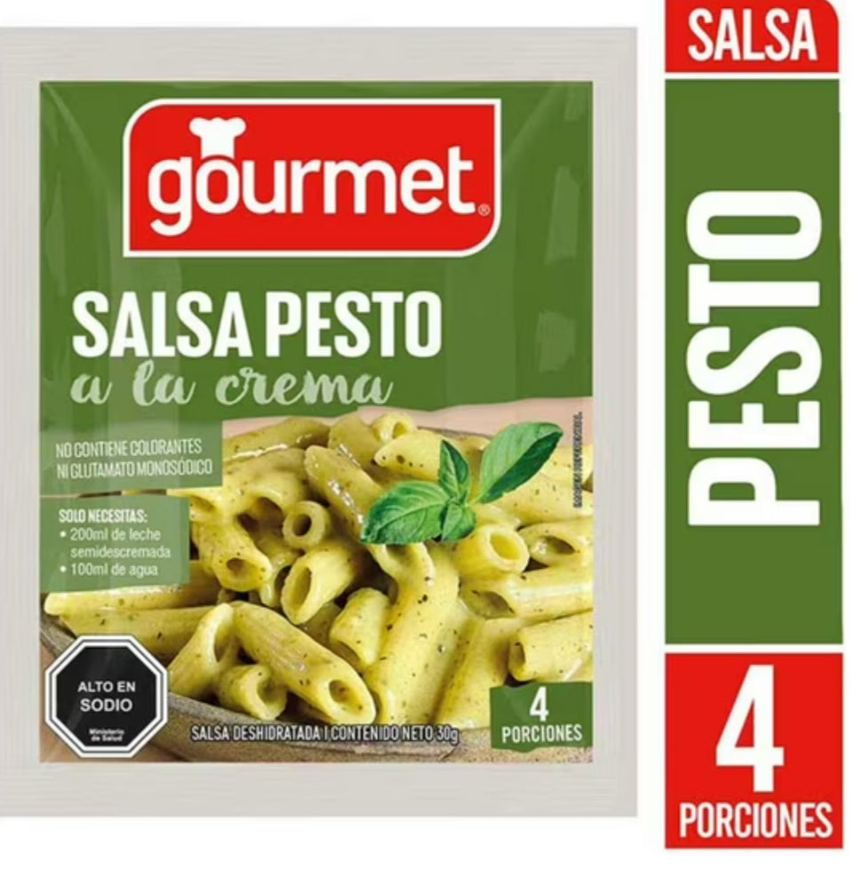 Salsa Pesto a la Crema (4 Porciones) Sobre, 30 g