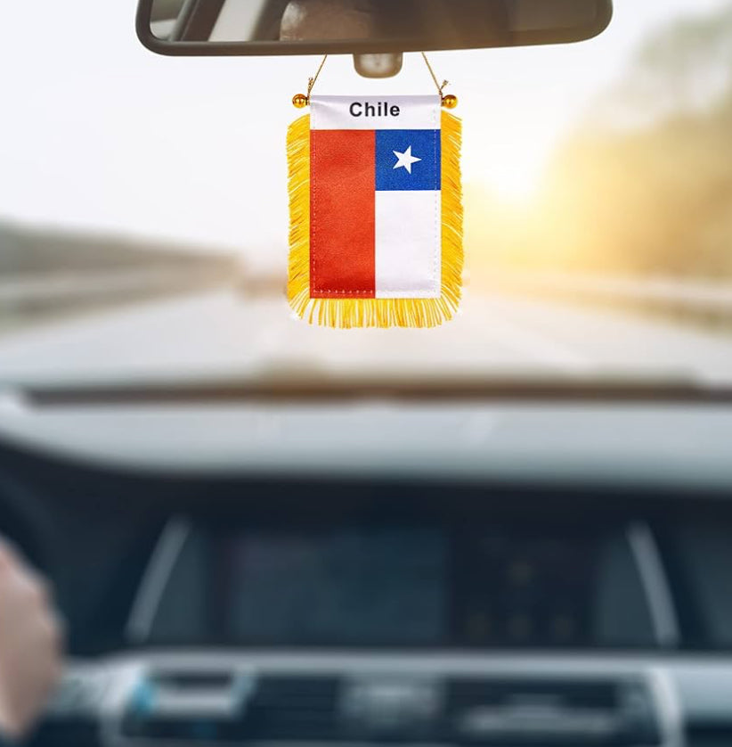 Bandera Chile 10x8cm para el auto o decorar