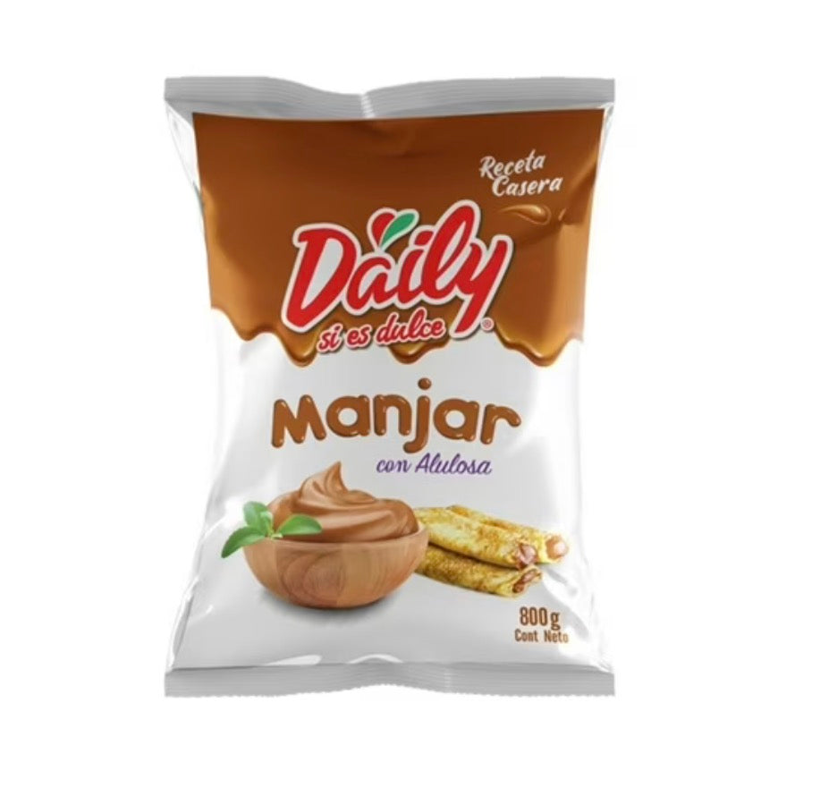 Daily
Manjar Con Alulosa Bolsa, 800 g con Alulosa