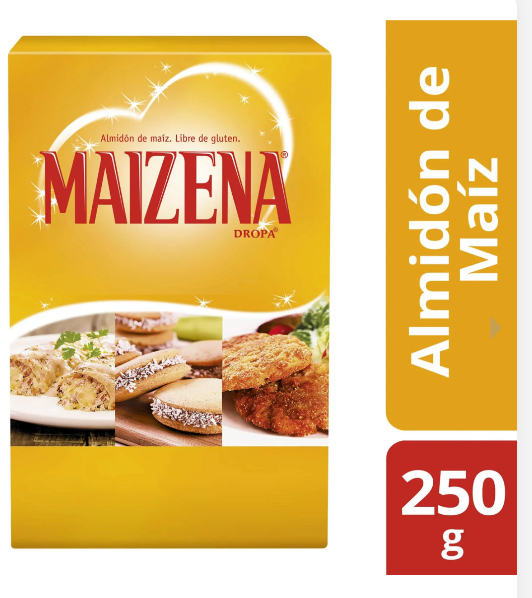 Maizena
Almidón de maíz caja 250g