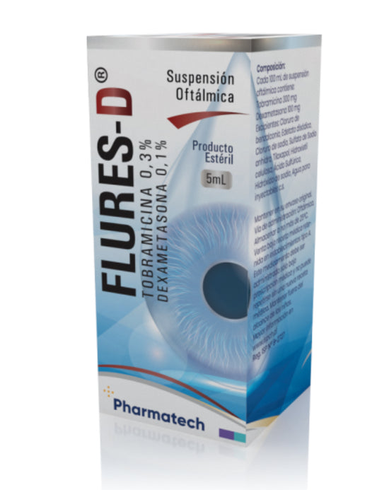 Gotas Suspensión oftalmológica Tobramicina 0.3% Dexametasona 0.1 % 5ml