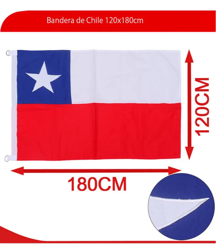 Bandera de Chile 120x180cm