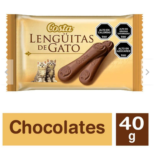 Chocolate Lenguas de Gato Snack
40 GR