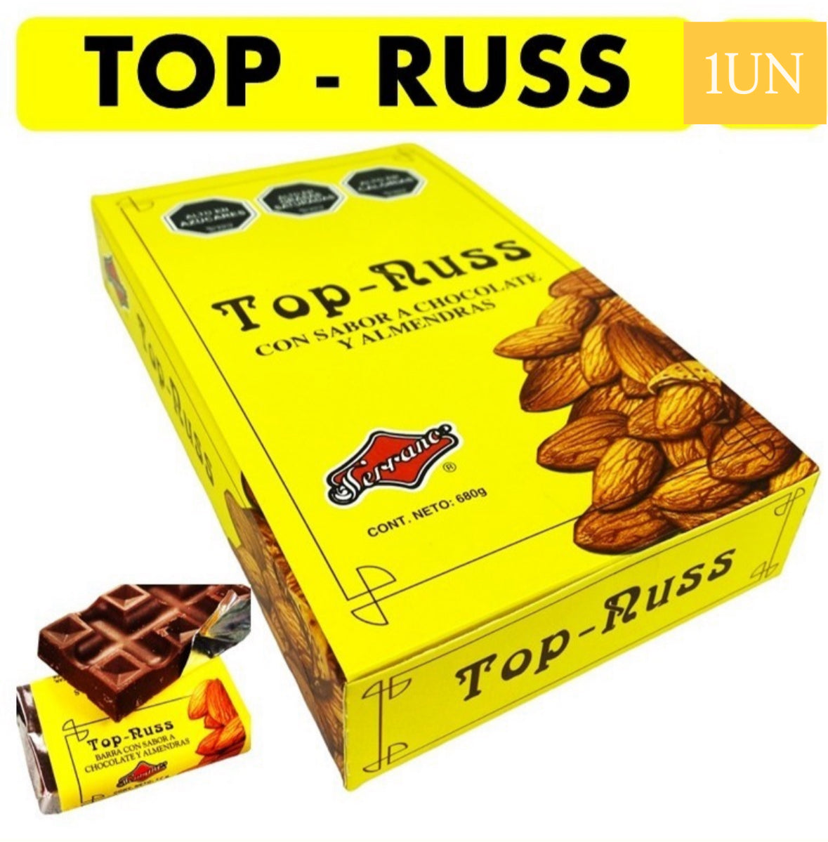 Top - Russ Fruna chocolate con almendra 1 un x 17 g