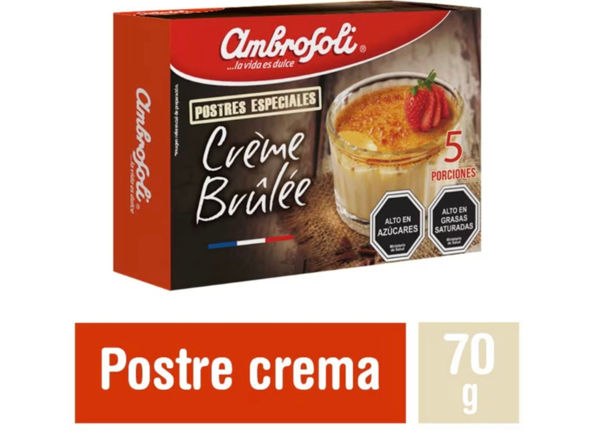 Ambrosoli
Postre Due Creme Brulée, 70 g