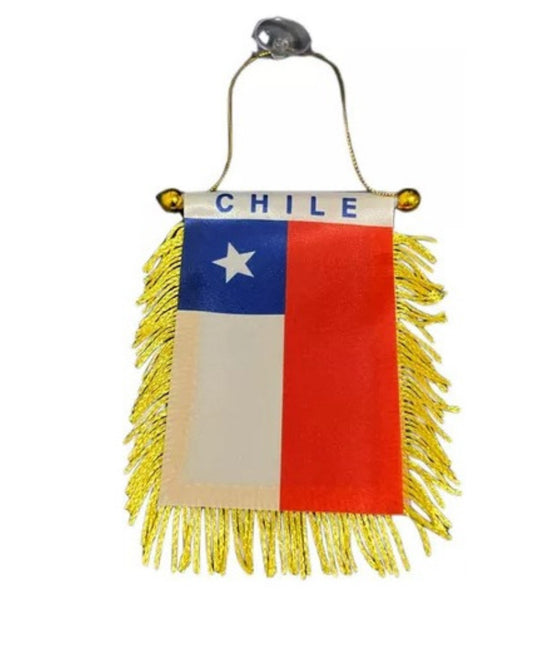 Bandera Chile 10x8cm para el auto o decorar