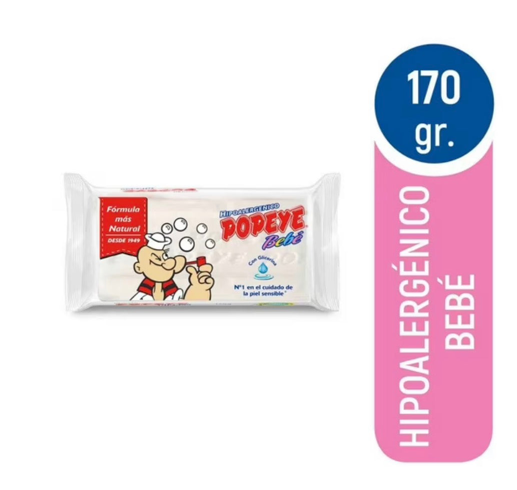 Popeye
Jabón en Barra Bebé Bolsa, 170 g
