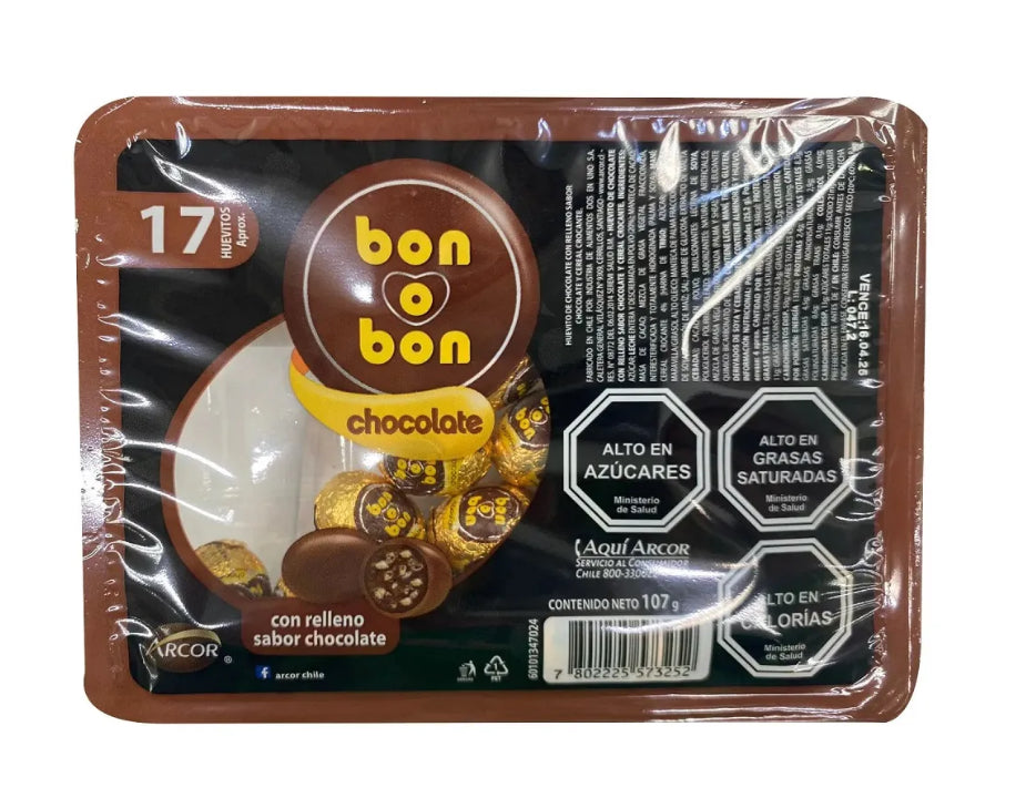 Huevito bonobon chocolate 17 un, 107 grs