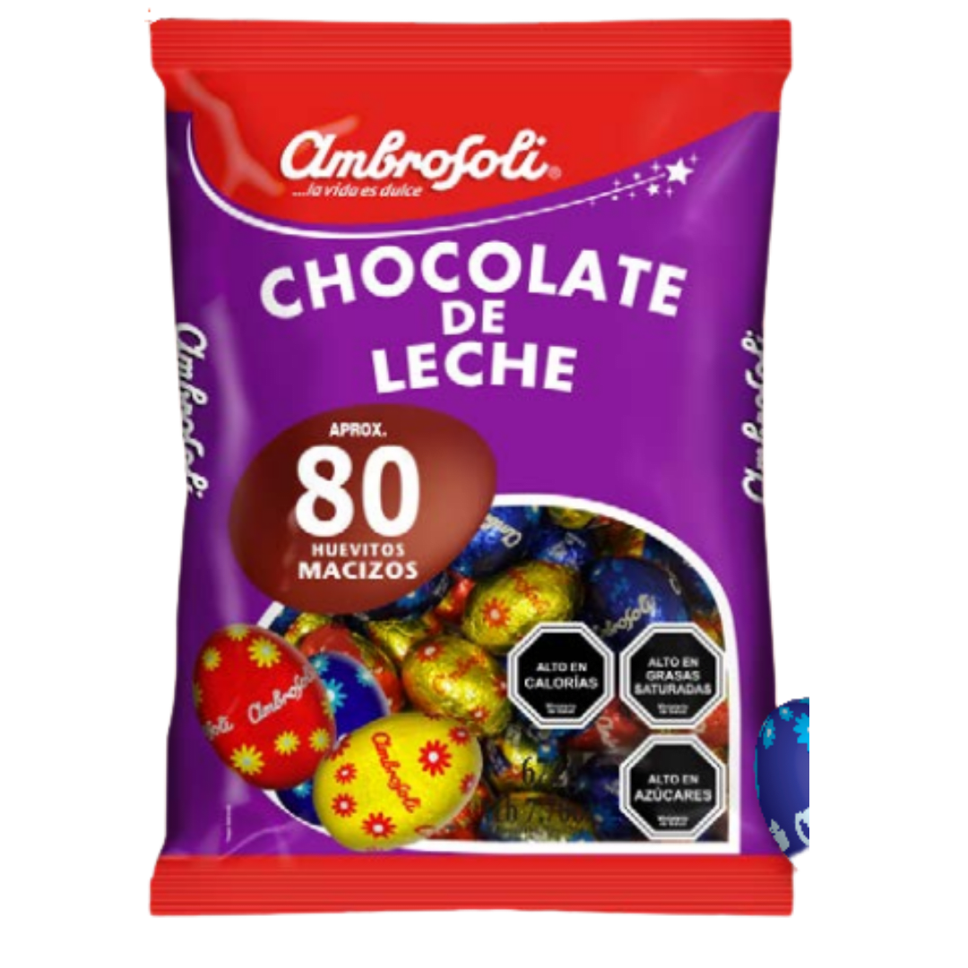 Huevitos chocolate de leche Ambrosoli 672 grs