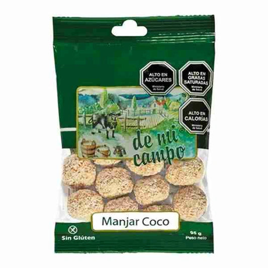 Cocadas Manjar Coco De mi Campo 95 gr sin gluten