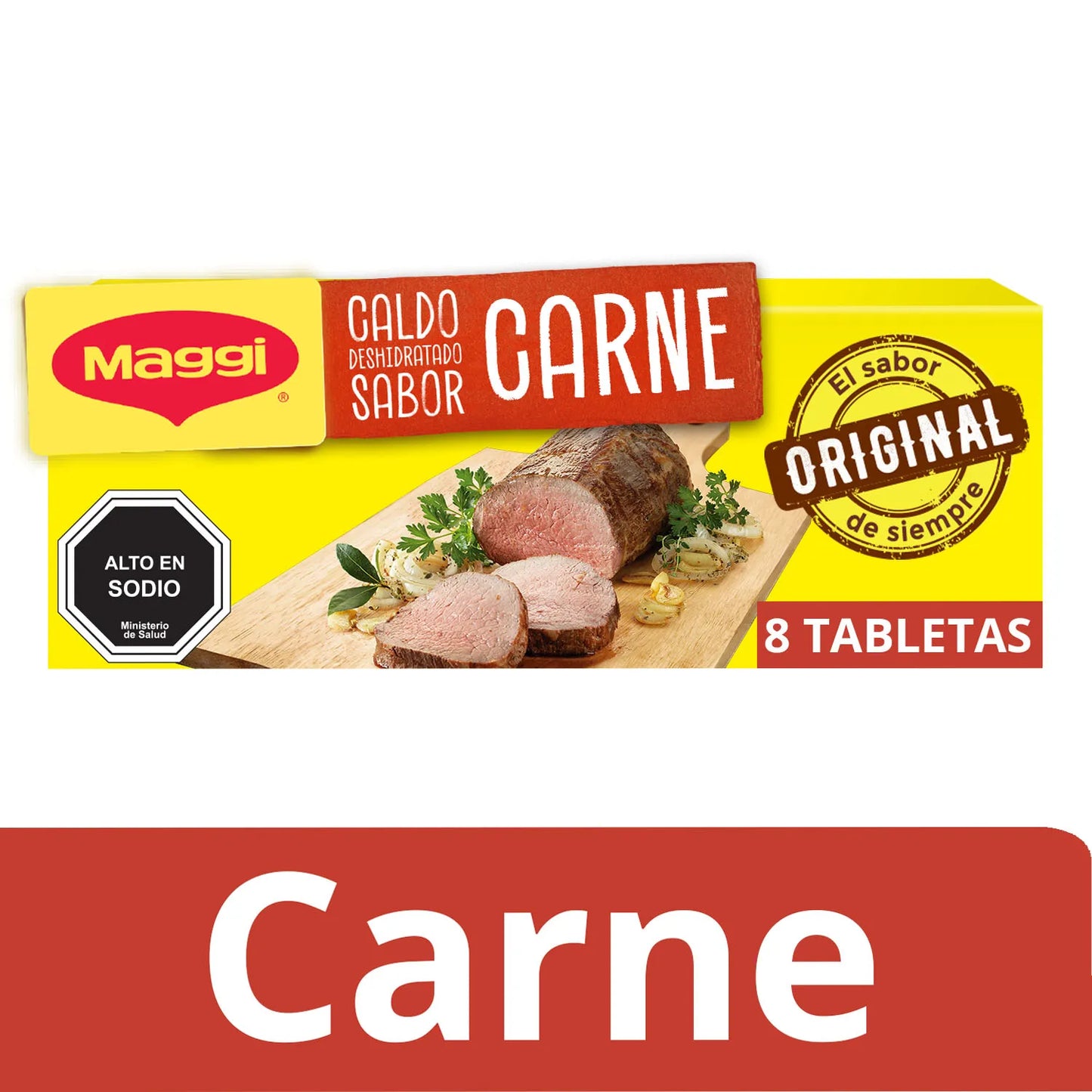 Maggi
Caldo Maggi Sabor Carne 80 g, 8 Tabletas