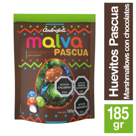 Marshmallow huevito Malva Pascua 185 g Ambrosoli chocolate