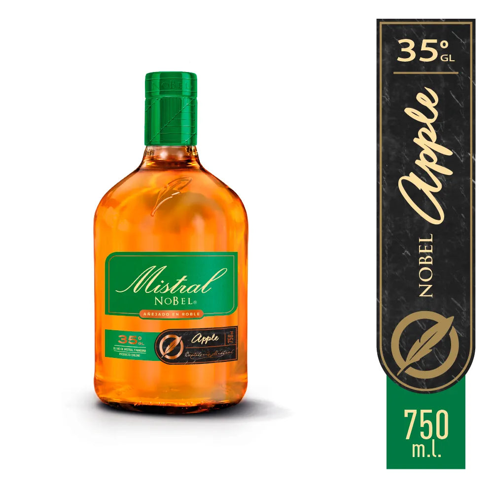 Pisco Mitral manzana 750 ml 35 grados