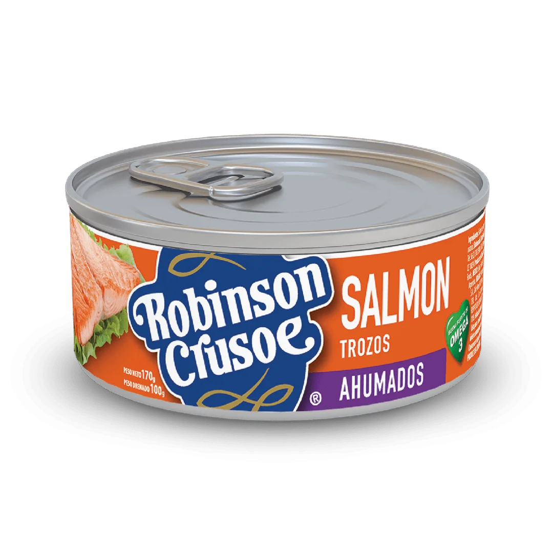 Pack 2 un ‼️Robinson Crusoe Salmón en Trozo Agua Lata, Neto 170 g $ 9.99