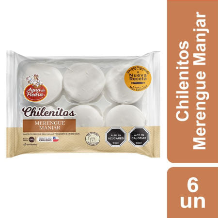 Chilenito merengue manjar 6 unidades 230 grs