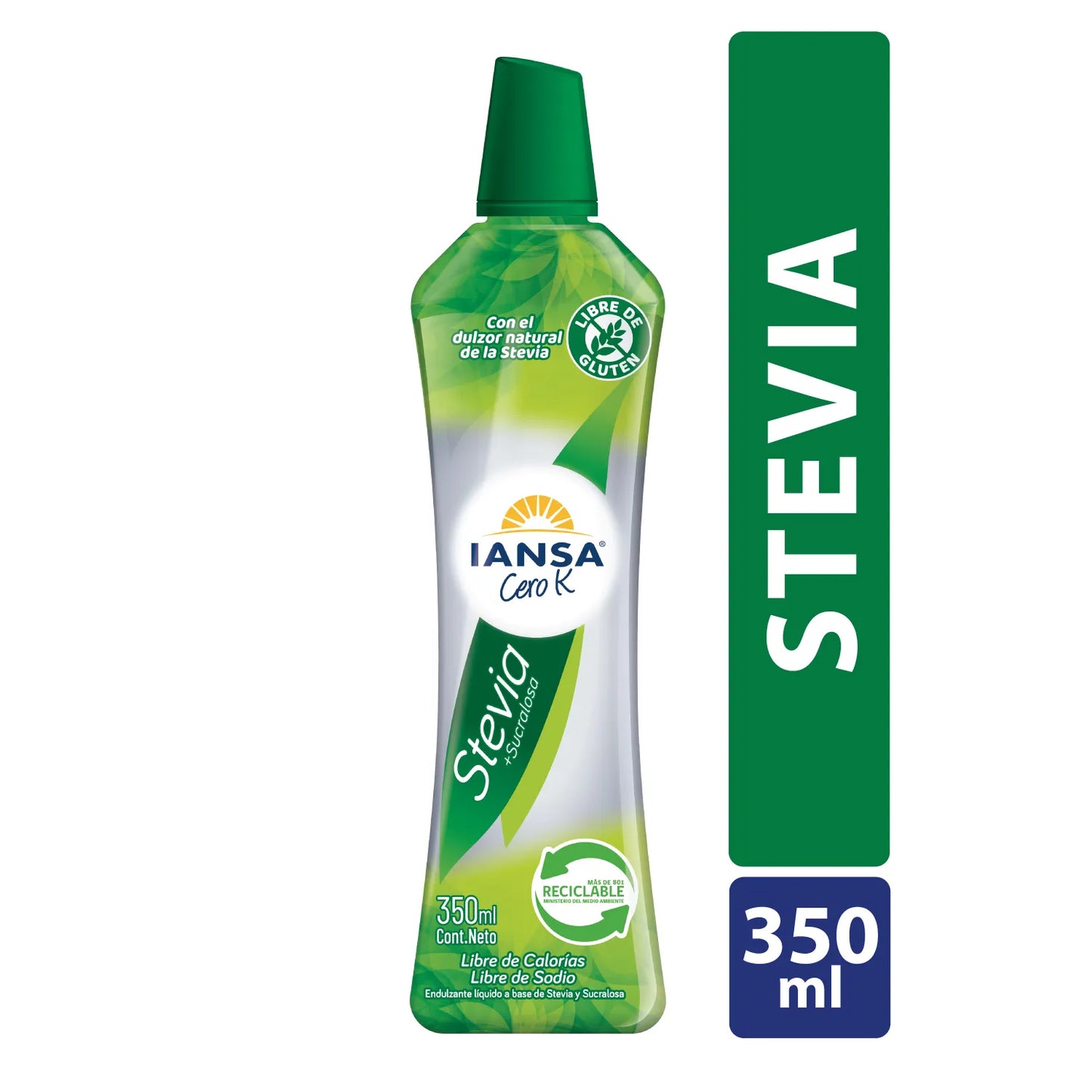 Iansa Cero K
Endulzante Iansa Cero K Líquido Stevia Sucralosa 350 ml