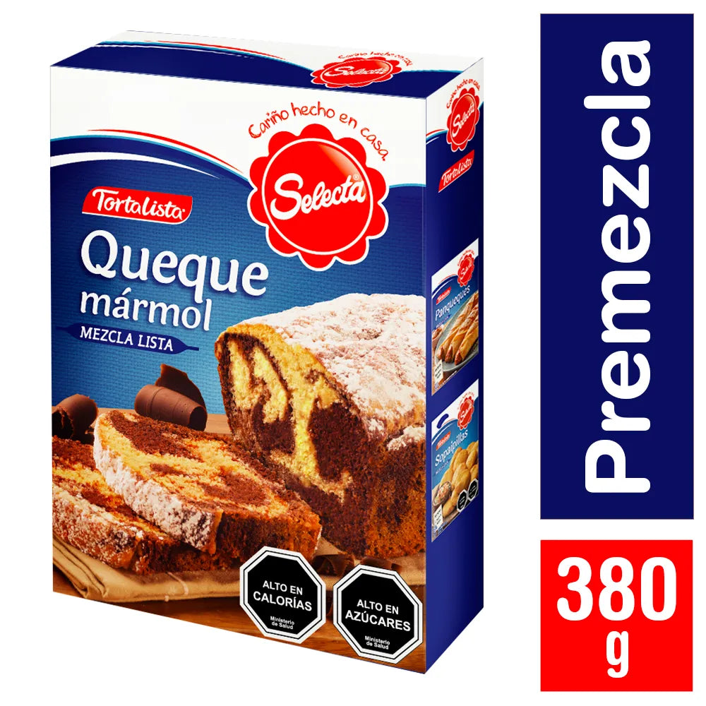 Premezcla Tortalista Selecta queque mármol 380 g