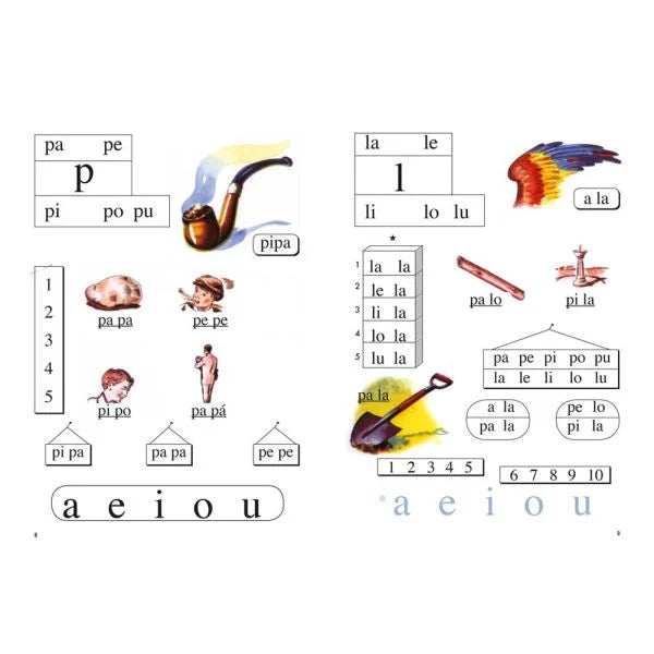 Libro Silabario Hispano Americano a color ZigZag