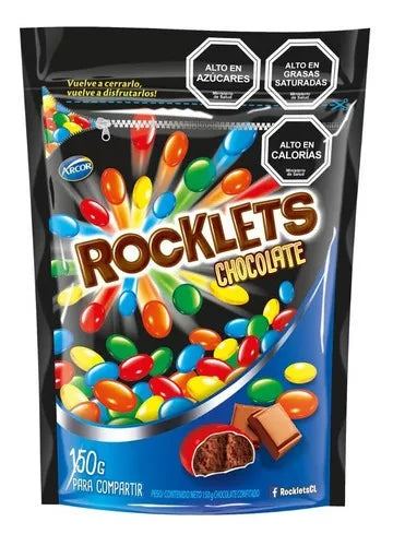 Chocolate Rocklets negro  Doypack 150 g Arcor