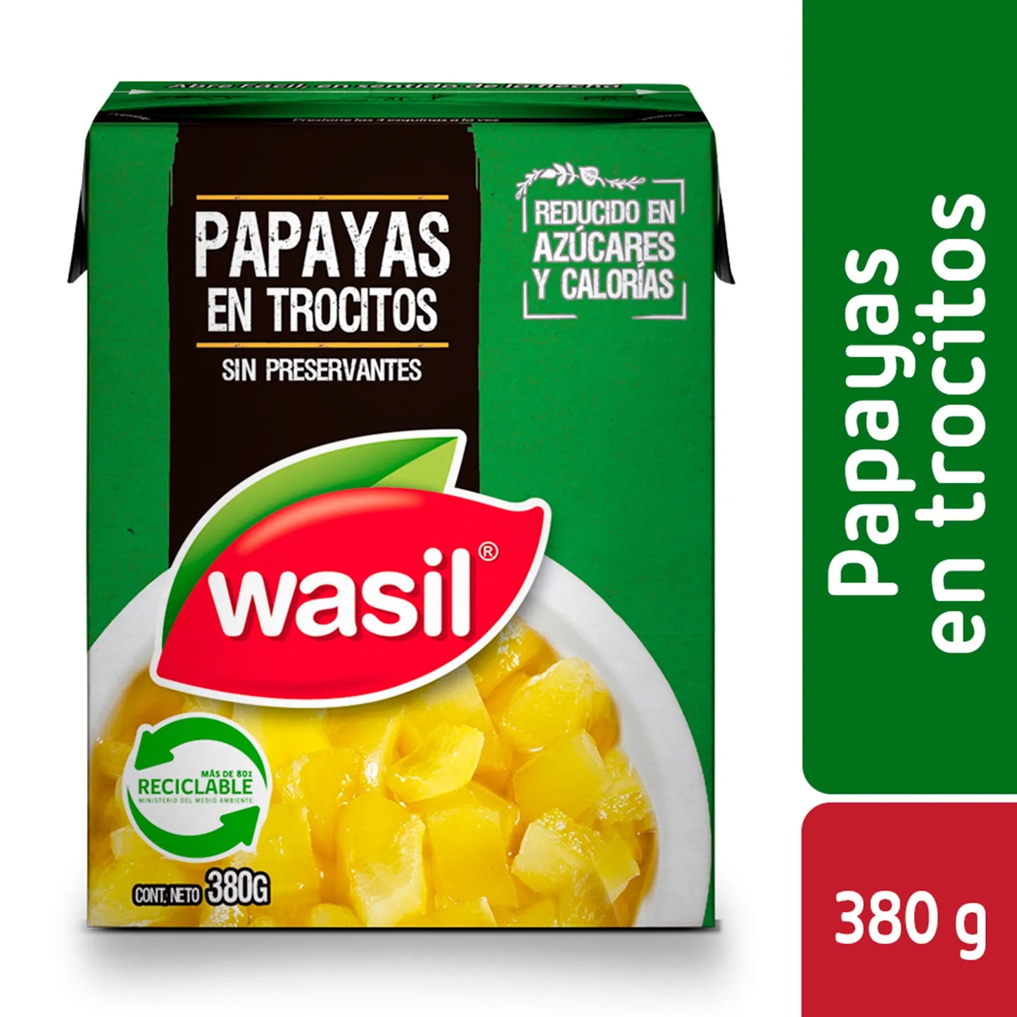 Papayas en trocitos Wasil 380 gr