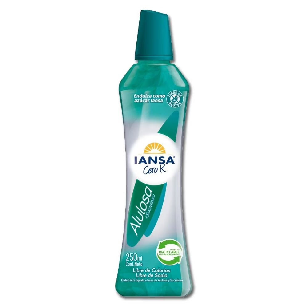 Iansa Cero K
Endulzante Líquido Alulosa Botella, 250 ml