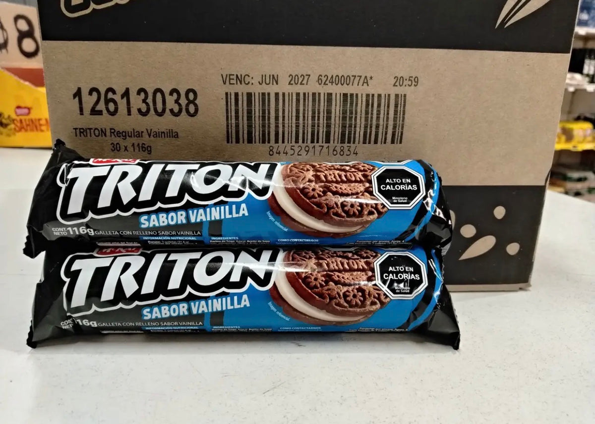 Galleta Triton Nestlé Chile chocolate /vainilla Caja 30 un x 116 gr