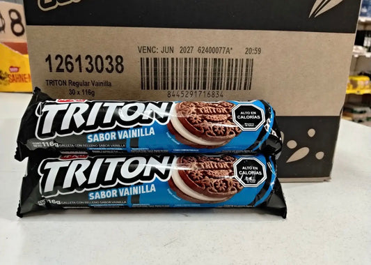 Galleta Triton Nestlé Chile chocolate /vainilla Caja 30 un x 116 gr